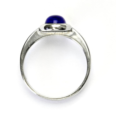 Stříbrný prsten, přírodní kámen Lapis lazuli - T 1355