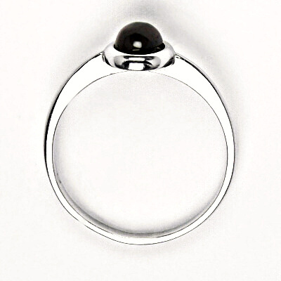 Zlatý prsten, bílé i žluté zlato , přírodní Granát - T 1354