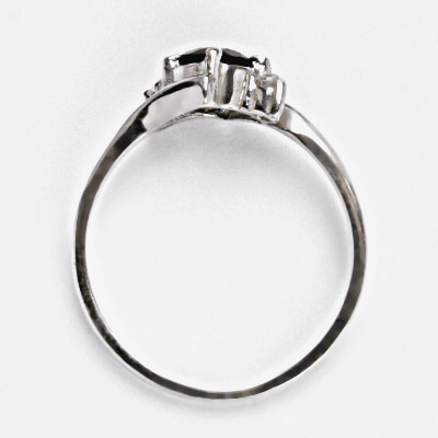 Zlatý prsten přírodní Záhněda 5 mm , bílé i žluté zlato - T 1164