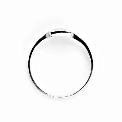 Stříbrný prsten , zirkon čirý - T 1117 