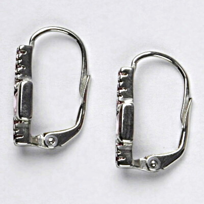 Zlaté náušnice, růžové zirkony, bílé i žluté zlato - VE 37 