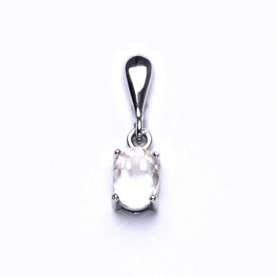 Zlatý přívěsek, bílé i žluté zlato , přírodní růženín - P 1246/22