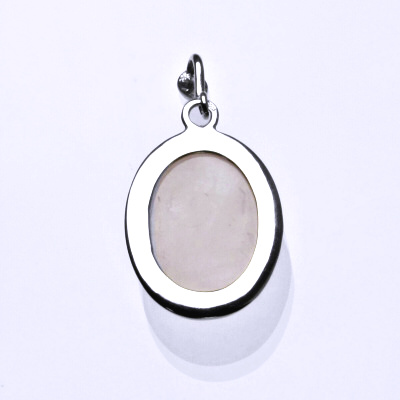 Stříbrný přívěsek, přírodní růženín, přívěšek s růženínem P 1493B