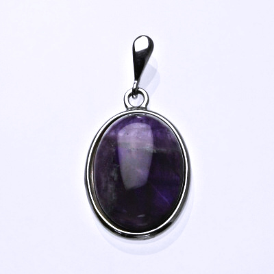 Stříbrný přívěsek, přírodní ametyst, přívěšek s ametystem, P 1493B