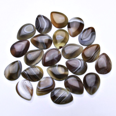 Stříbrný přívěsek, kapka přírodní achát, přívěšek s achátem, P 1491