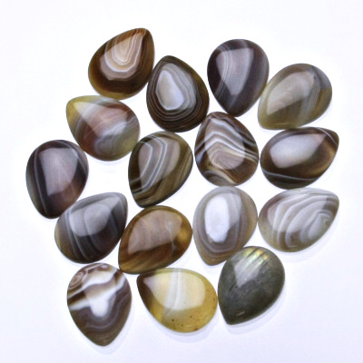 Stříbrný přívěsek, kapka přírodní achát, přívěšek s achátem, P 1491