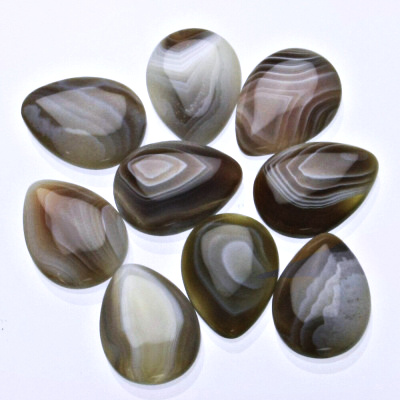 Stříbrný přívěsek, kapka přírodní achát, přívěšek s achátem, P 1491