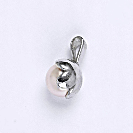 Přívěšek Swarovski perly rosaline 8 mm, stříbrný šperk P 1351
