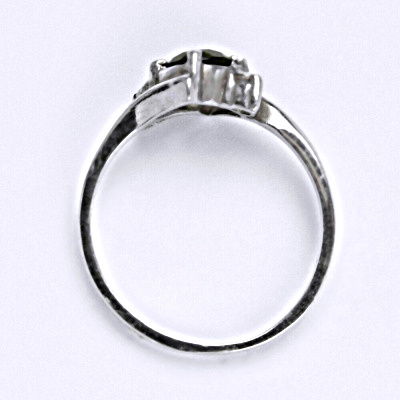 Stříbrný prsten, přírodní vltavín, prsten ze stříbra, T 1164 