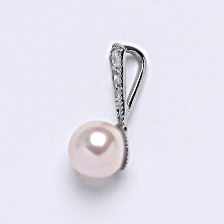 Stříbrný přívěšek Swarovski perla rosaline P 1241