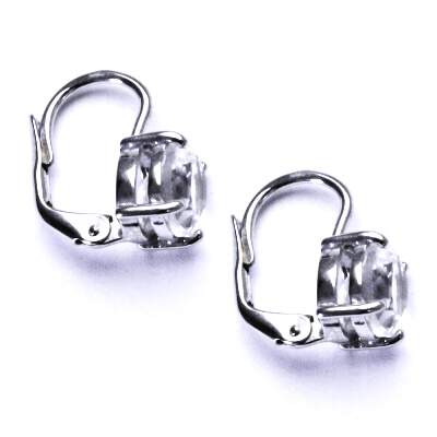 Stříbrné náušnice, přírodní křišťál, náušnice ze stříbra, NK 1357