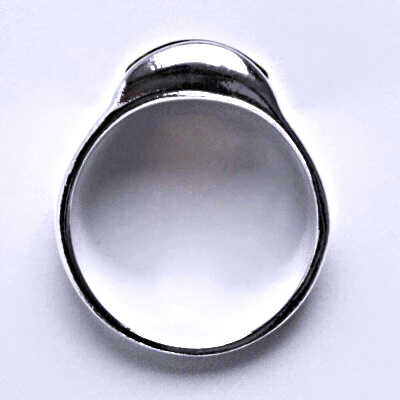 Stříbrný prsten s přírodním jantarem, prsten ze stříbra, jantar, 4,99 g 