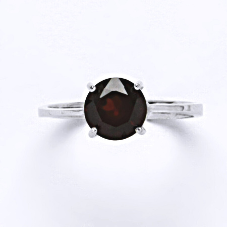 Stříbrný prsten, přírodní granát, prstýnek ze stříbra, T 1357