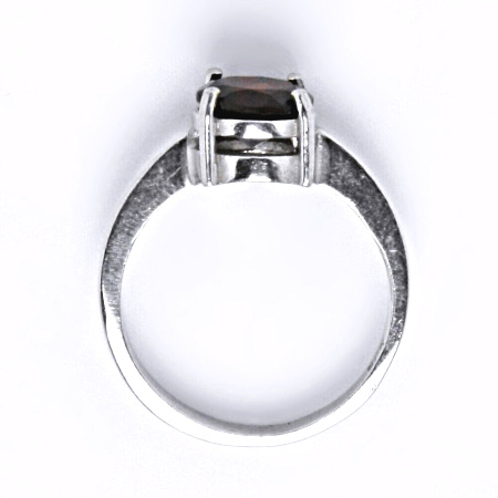 Stříbrný prstýnek, přírodní granát, prsten ze stříbra, T 1252