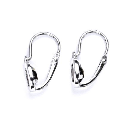 Stříbrné dětské náušnice s přírodním gránátem, šperk,náušnice ze stříbra, VE 244