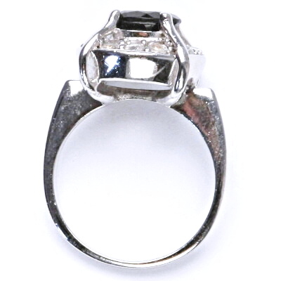 Stříbrný prsten, přírodní granát, šperky s granáty, 6,26 g, vel. 56