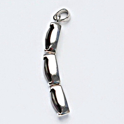 Stříbrný přívěsek, přírodní granát, šperky s granáty, stříbro, 4,11 g