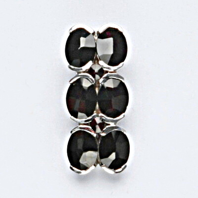 Stříbrný přívěsek, přírodní granát, šperky s granáty, stříbro, 3,43 g