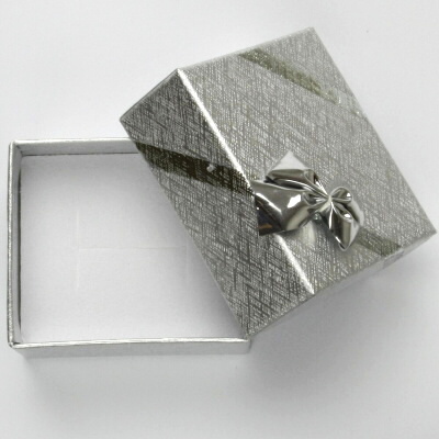 Sametová dárková krabička slon šedý FU-45/A3