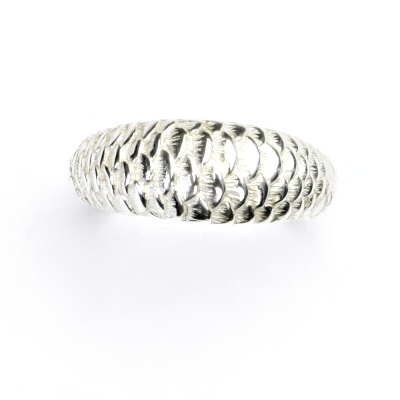 Stříbrný šperk, prsten ze stříbra, ryba, stříbrný prstýnek, T 837 