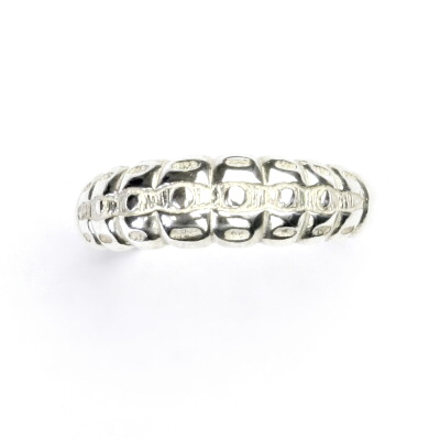 Stříbrný prsten, šperky, housenka, prstýnek ze stříbra, T 836