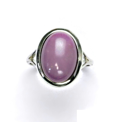 Stříbrný prsten, přírodní kámen phosphosiderit - T 1454 m