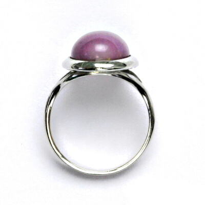 Stříbrný prsten, přírodní kámen phosphosiderit - T 1454 m