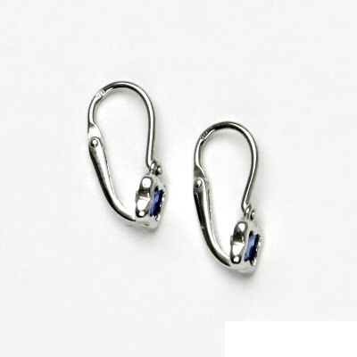 Stříbrné dětské náušnice, zirkon spinel, náušnice ze stříbra, VE 176 