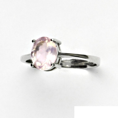 Stříbrný prsten, přírodní růženín, prstýnek ze stříbra, T 1244 