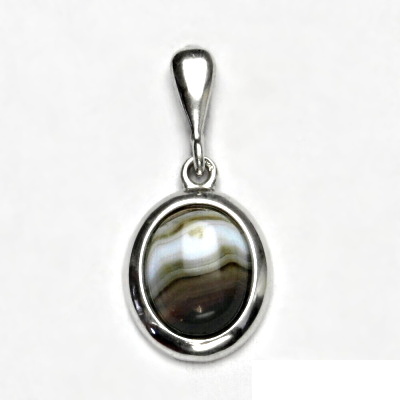 Zlatý přívěsek, bílé i žluté zlato, přírodní onyx - P 1453 