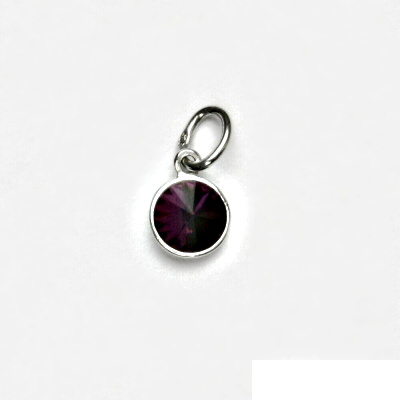 Stříbrný přívěsek, Swarovski krystal amethyst - P 1336 