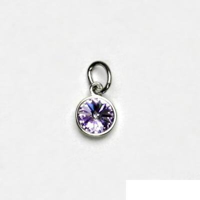 Stříbrný přívěsek, Swarovski krystal violet - P 1336 