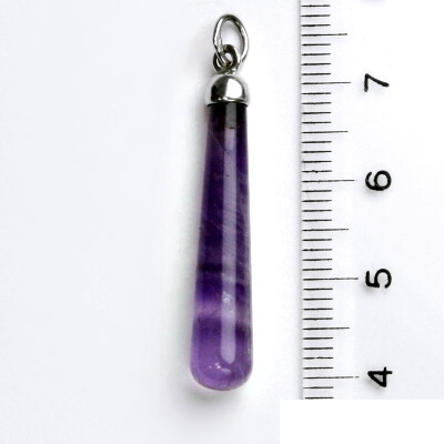 Stříbrný přívěsek, přírodní ametyst, přívěsek s přírodním ametystem, P 41 