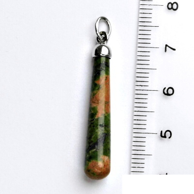 Stříbrný přívěsek s přírodním rhodonitem, přívěsek, přírodní rhodonit, P 41