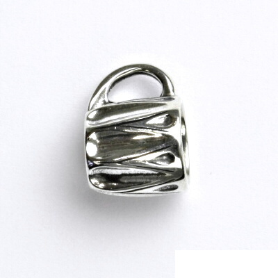 Stříbrný přívěsek, půllitr, přívěsek ze stříbra s patinou, P 382