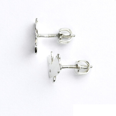 Zlaté náušnice králíček , bílé i žluté zlato - NŠ 408