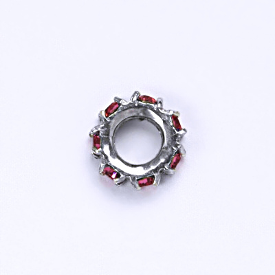 Stříbrný korálek se Swarovski light rose krystalem P 1371