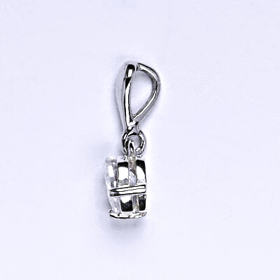 Stříbrný přívěšek srdce, čirý zirkon - P 1362/22