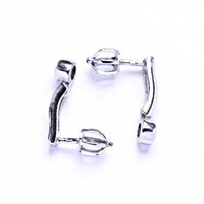 Stříbrné naušnice se zirkonem na šroubek, náušnice ze stříbra VE116