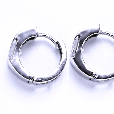 Stříbrné naušnice se zirkonem na patent VE 106