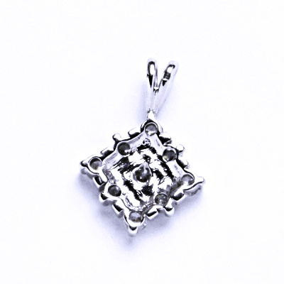 Stříbrné přívěsky se syntetickými akvamaríny, VP 45