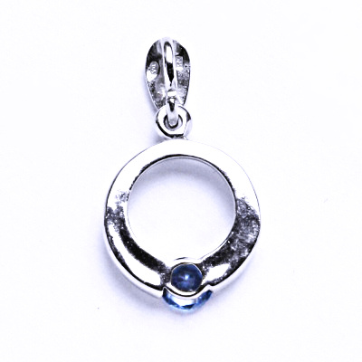 Stříbrné přívěsky se zirkony VP 46 Akvamarin