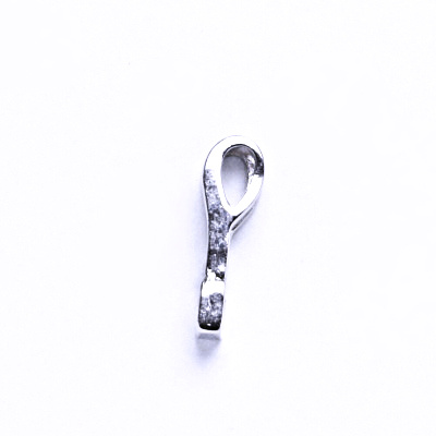 Stříbrný přívěsek , pink zirkon - VP 107 