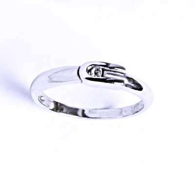 Stříbrný prsten s čirým zirkonem VR 283