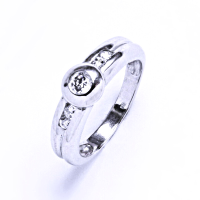Prsten stříbrný se zirkonem 002772052461 VR 277
