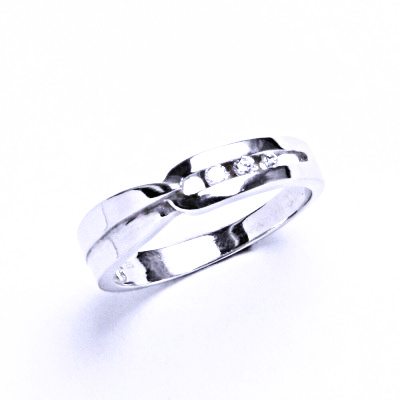 Prsten stříbrný se zirkony VR 284