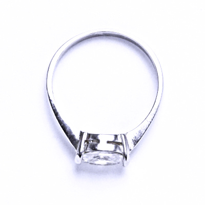 Prsten stříbrný se zirkony VR 115