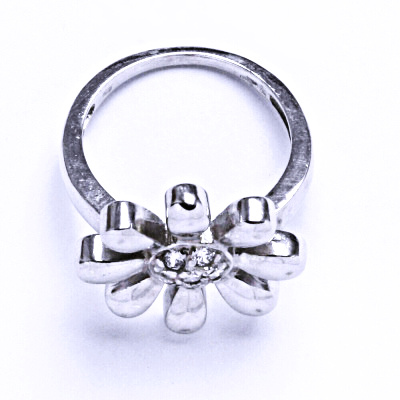 Prsten stříbrný se zirkony VR 154