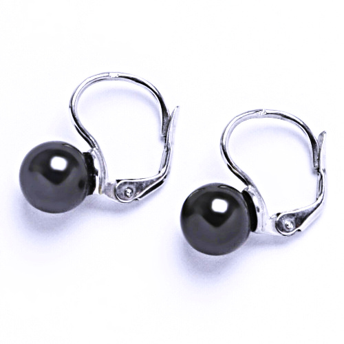 Swarovski perly 8 mm tahiti naušnice patent stříbro, NK 1183 