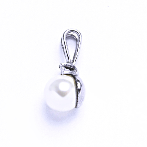 Swarovski perly 8 mm white přívěsek stříbro, P 1207A 